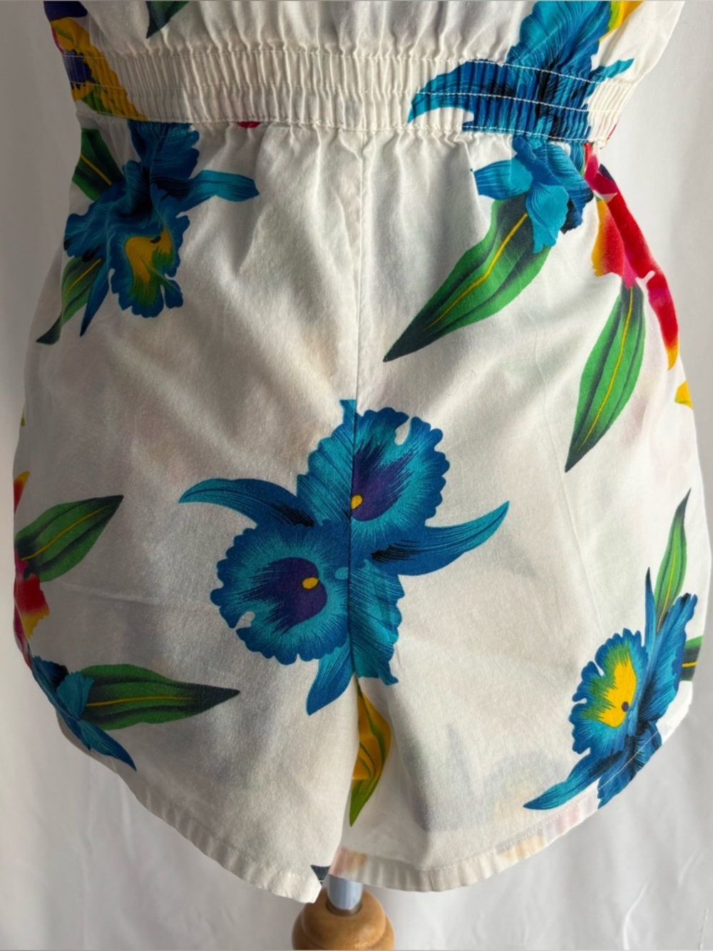 Vintage 1990s OP OCEAN PACIFIC Floral Cotton Romper / S - Picture 12 of 16